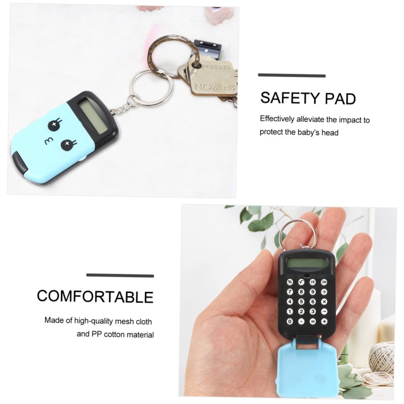 2pcs Mini Portable Calculator Compact Cute Black Cartoon Design Students School Accounting Exam Use - Image 5