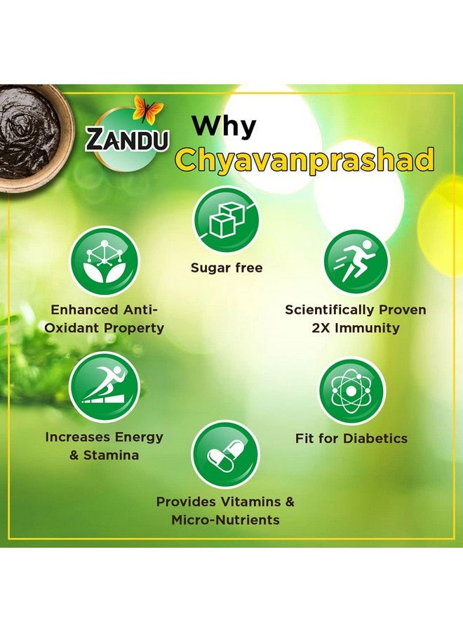 Zandu زانـدو شـيـافانـابـراش، مُعزِّز المناعة خالي من السكر - 900 جرام - Image 5