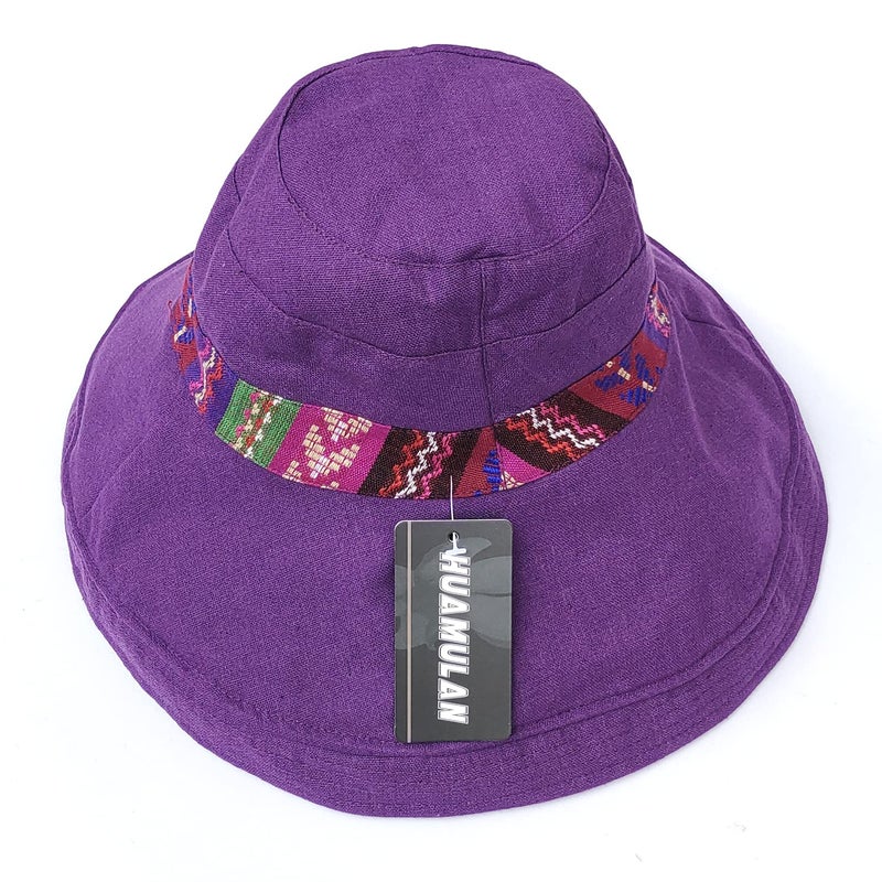 HUAMULAN Women Wide Brim Sun Hats Summer Beach Bohemian Fishing Hat for Hiking Garden Travel Lawn Work Chin Strap UV Protection - Image 4