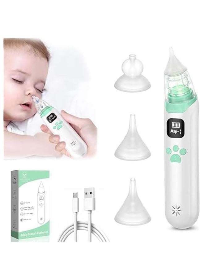 Gonice Nasal Aspirator for Baby - Electric Nose Aspirator for Toddler, Baby Nose Sucker, Automatic Nose Cleaner with 3 Silicone Tips, 3 Adjustable Suction Level, Music and Light Soothing Function  - Image 1