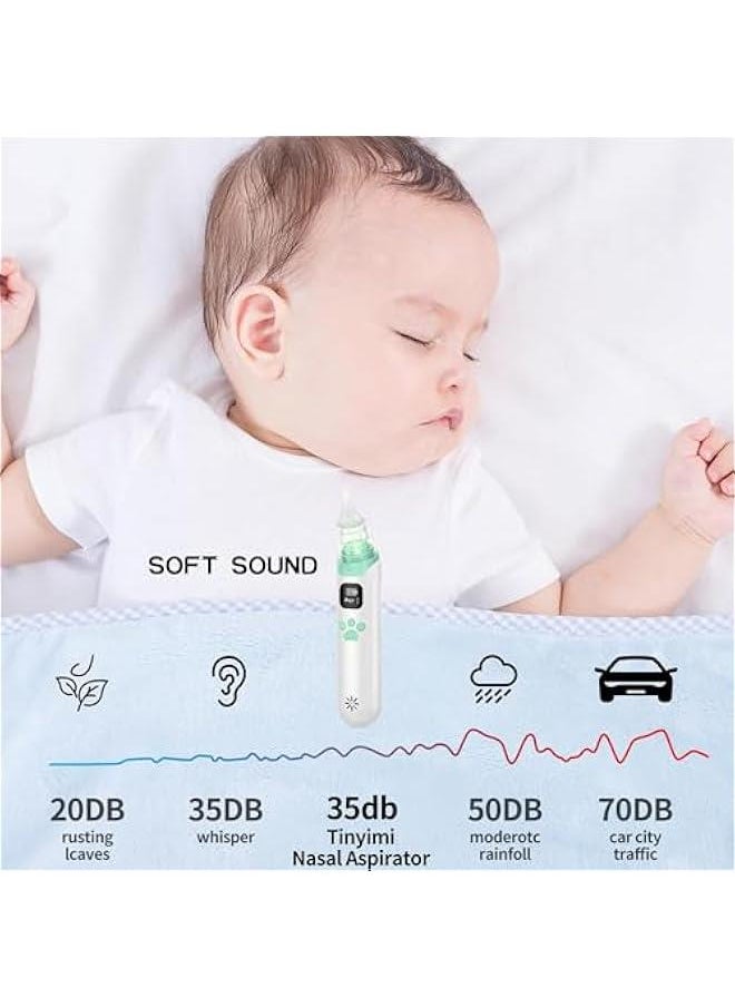 Gonice Nasal Aspirator for Baby - Electric Nose Aspirator for Toddler, Baby Nose Sucker, Automatic Nose Cleaner with 3 Silicone Tips, 3 Adjustable Suction Level, Music and Light Soothing Function  - Image 5