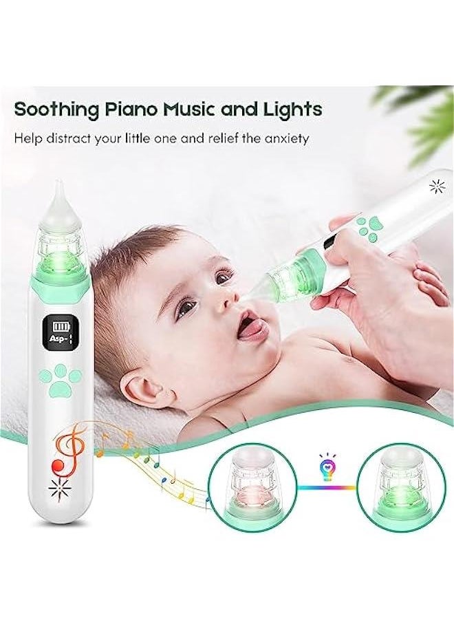 Gonice - Nasal Aspirator for Baby - Electric Nose Aspirator for Toddler, Baby Nose Sucker, Automatic Nose Cleaner with 3 Silicone Tips, 3 Adjustable Suction Level, Music and Light Soothing Function - Image 1