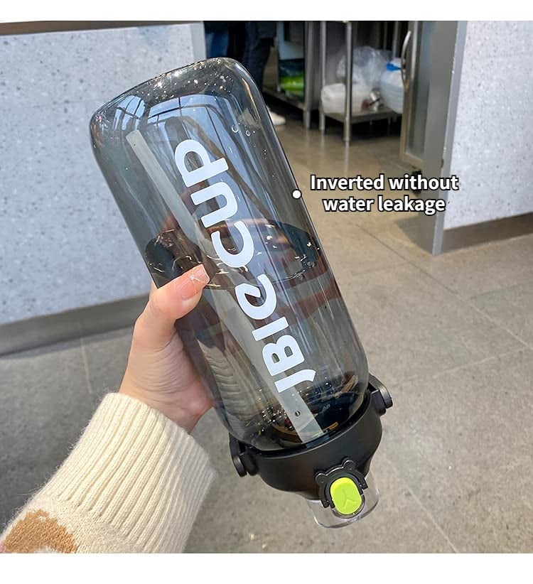 Delzon 26 LiterSports Water Bottle with Times to Drink and Straw Drinking Water Bottles BPAfree Water Bottle Multi color - Image 5