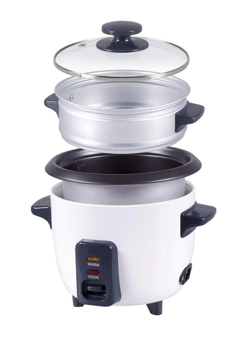 Generic 2.8L Rice Cooker with Steamer – Durable Metal Housing, Tempered Glass Lid, Non-Stick Interior, Auto Shut-Off, Keep Warm & Cool Touch Body  - Image 5