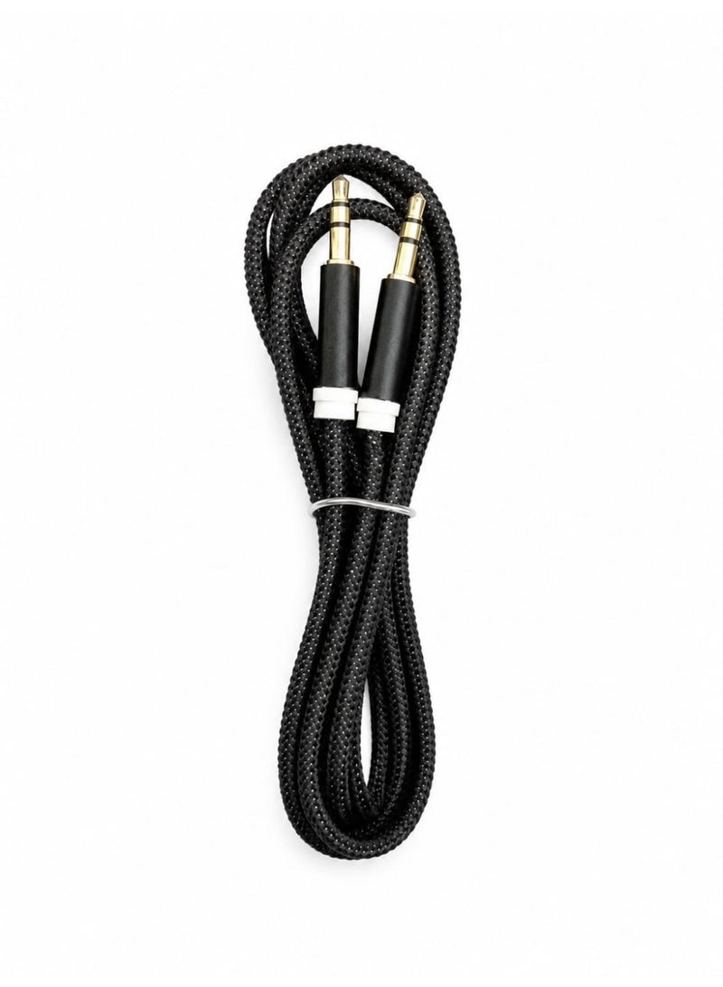 Flexible Braided 3.5mm Male to Male AUX Audio Adapter Cable Suitable for Phones, Tablets, Speakers, Car Stereos, Headphones, MacBook - Image 1