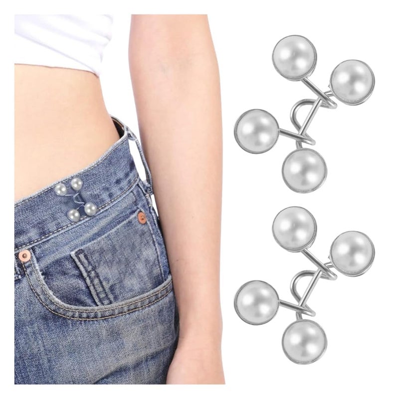 YEKDA Denim Button Kit – 8 PCS Assorted Jeans Buttons for Quick Fix & DIY Adjustment – No-Sew Snap-On Metal Buttons for Pants, Skirts, Shorts – Easy Waist Size Control - Image 2
