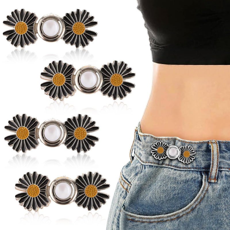 YEKDA Denim Button Kit – 8 PCS Assorted Jeans Buttons for Quick Fix & DIY Adjustment – No-Sew Snap-On Metal Buttons for Pants, Skirts, Shorts – Easy Waist Size Control - Image 3