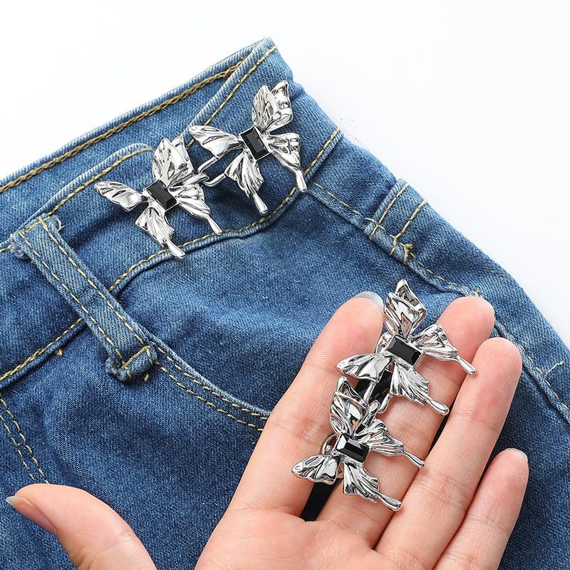 YEKDA Denim Button Kit – 8 PCS Assorted Jeans Buttons for Quick Fix & DIY Adjustment – No-Sew Snap-On Metal Buttons for Pants, Skirts, Shorts – Easy Waist Size Control - Image 4