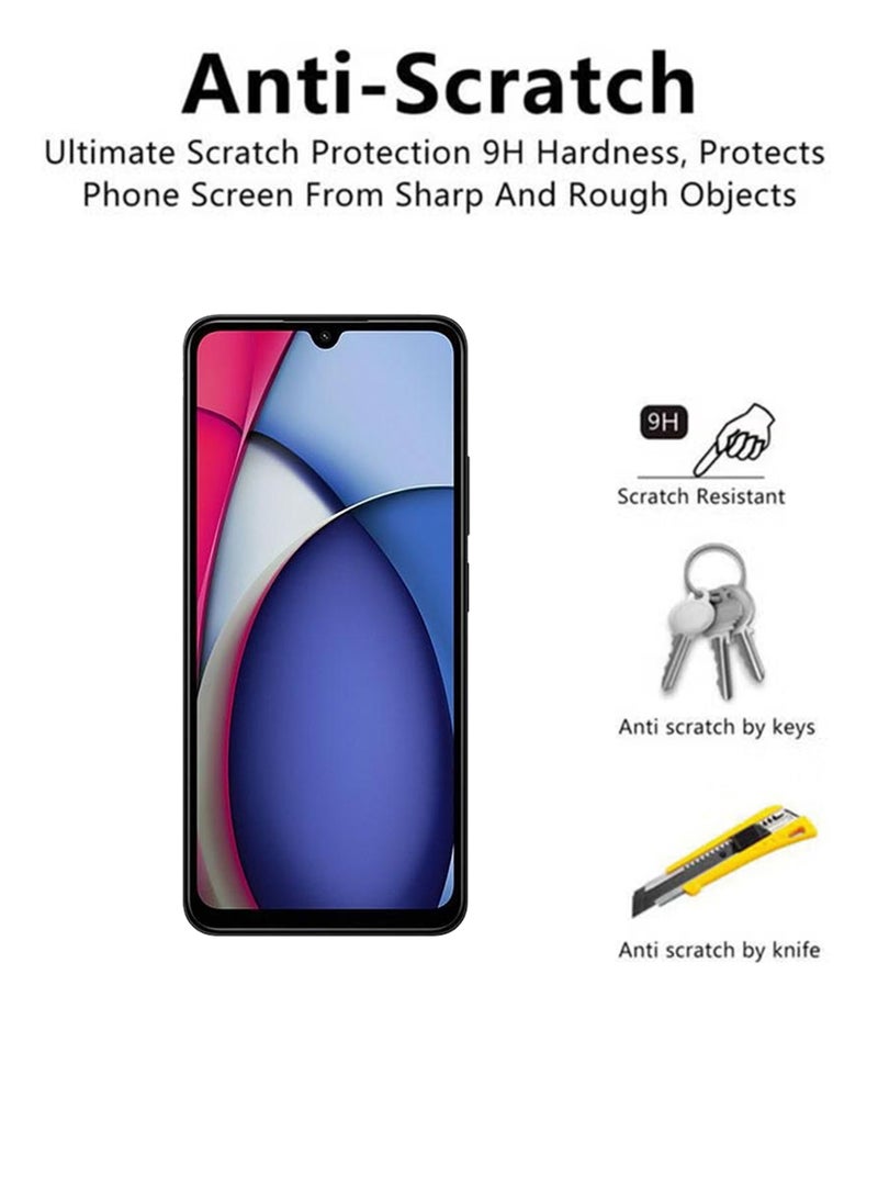 2 Pack Screen Protector for Xiaomi Redmi A3 Pro | Tempered Glass Available in Combo Pack Compatible with Xiaomi Redmi A3 Pro | Screen Protector Full HD Quality Tempered Glass Anti-Scratch Edge to Edge Coverage with Easy Installation Kit - Black  - Image 3
