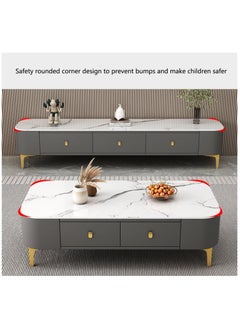 Light Luxury Glass Tea Table Simple Small Family Living Room Modern Square Storage Tea Table Soft Bag TV Cabinet Combination - pzsku/Z9C64E70E1655F61444C2Z/45/_/1735803385/4b462574-2939-42bf-be75-8fbf078d8c26