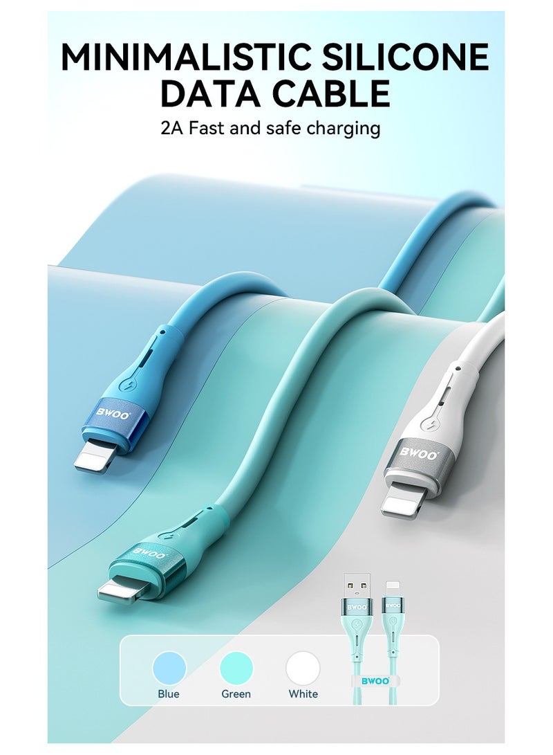 BWOO Usb-A To Lightning Charging Data Cable White - Image 2