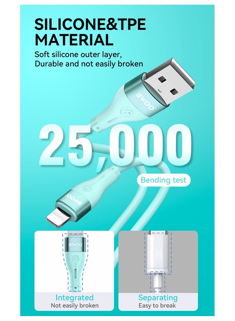 BWOO Usb-A To Lightning Charging Data Cable White - Image 4