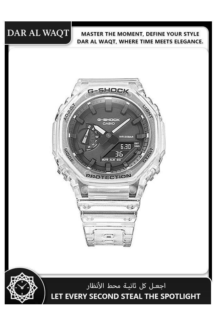 CASIO GA-2100SKE-7A Transparent Ultra-Thin Stylish Sports Watch with Lightweight Design for Trendsetters - Image 4