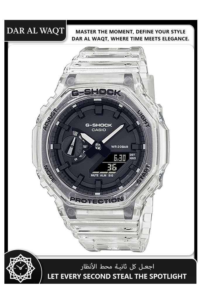 CASIO GA-2100SKE-7A Transparent Ultra-Thin Stylish Sports Watch with Lightweight Design for Trendsetters - Image 1