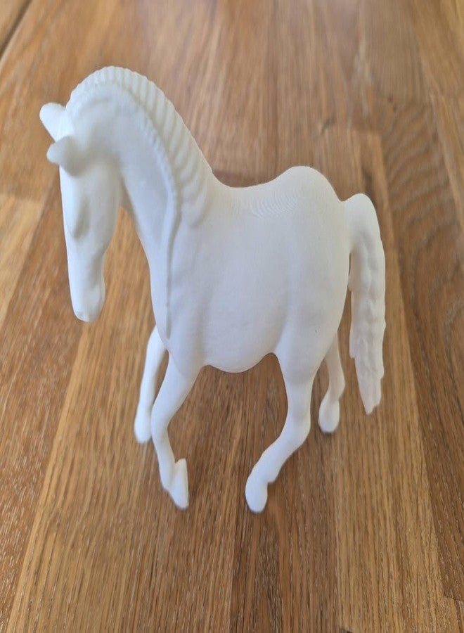 Beoals Realistic Toy Horse Figures - Set of White Stallion Animal Toys for Kids - Farm Animal Playset - Educational & Decorative Figurines - Image 2