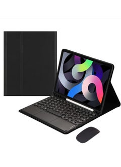 Arabic and English Keyboard Compatible with Samsung Galaxy Tab S8 Ultra Keyboard Case – Touchpad Detachable Keyboard with S Pen Holder Slim Leather Stand + Mouse for Tab S8 Ultra