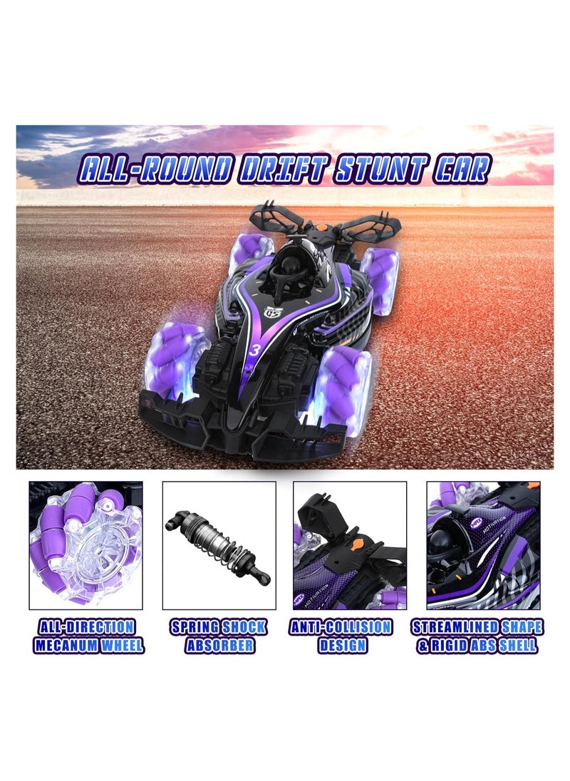 Generic Remote Control Car, Hand Gesture Sensing RC Stunt Car with Light Spray & Sound, 2.4Ghz 360° Rotation 4WD RC Drift Car High Speed RC Race Car, Electric Rechargeable RC Cars for Teens and Adults  - Image 4