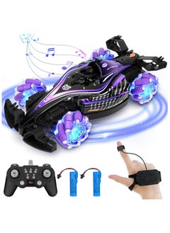 Generic Remote Control Car, Hand Gesture Sensing RC Stunt Car with Light Spray & Sound, 2.4Ghz 360° Rotation 4WD RC Drift Car High Speed RC Race Car, Electric Rechargeable RC Cars for Teens and Adults  - Image 1