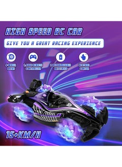 Generic Remote Control Car, Hand Gesture Sensing RC Stunt Car with Light Spray & Sound, 2.4Ghz 360° Rotation 4WD RC Drift Car High Speed RC Race Car, Electric Rechargeable RC Cars for Teens and Adults  - Image 2