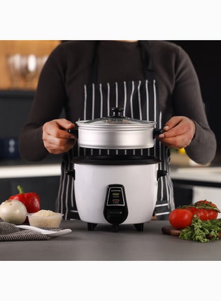 Electric  Rice Cooker 3 in 1 Functions | Non-Stick Inner Pot Automatic Shut Off 1 L 400 W KNRC6055H White - view 2