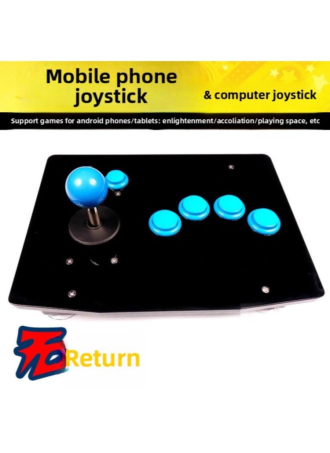 Rocker Round Gear King Rocker Rocker Android Mobile Phone Rocker Arcade Play Space Game Rocker E-Sports-Product Color:(mobile Phone + Computer) Two-character Standard  - Image 2