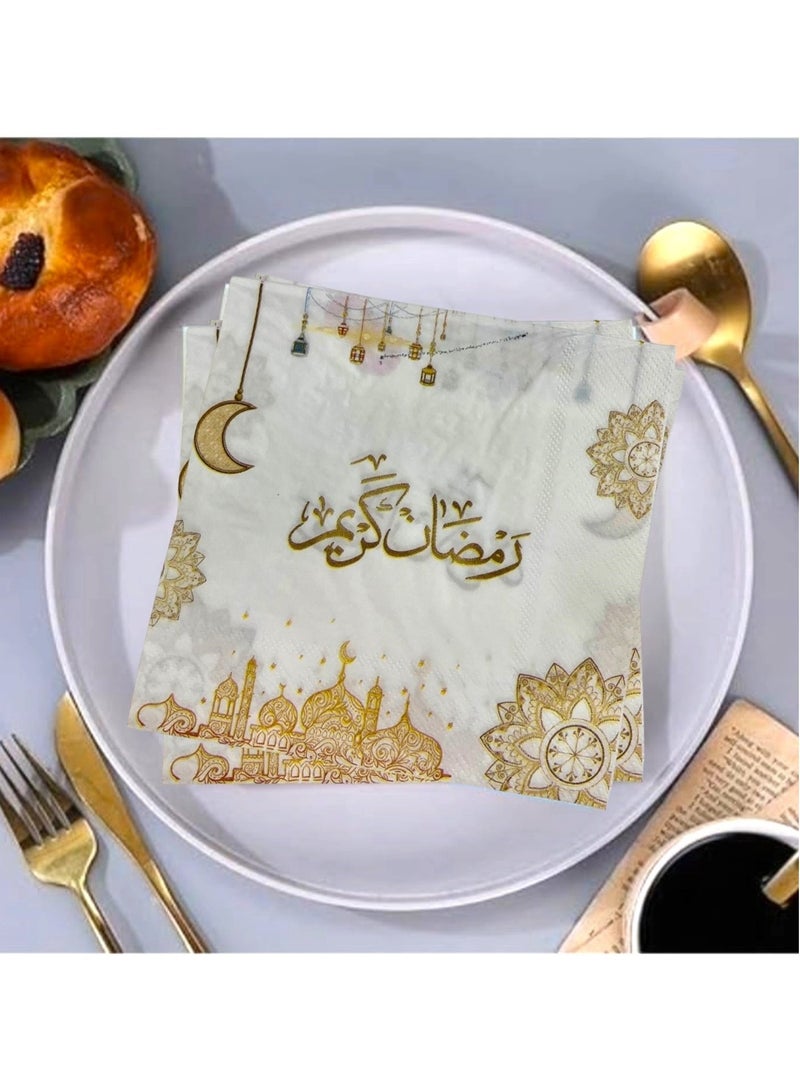 Boxwoods 100 Pcs of Ramadan kareem Printed Napkins - Image 2