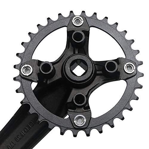 GANOPPER 38T Mountain Bike Crank Set Single Speed Crankset 104BCD 170mm 38 Tooth Narrow Wide Chainring MTB Crank Arm - Image 3