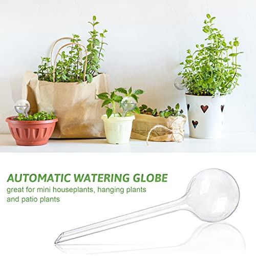 Pynqdfu 8 Pcs Clear Plant Watering Globes,Plastic Self Watering Bulbs Ball,Garden Water Device for Plant Indoor Outdoor(Small) - Image 5