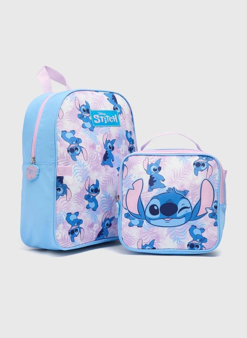 Matalan Girls Lilac Stitch Backpack Set