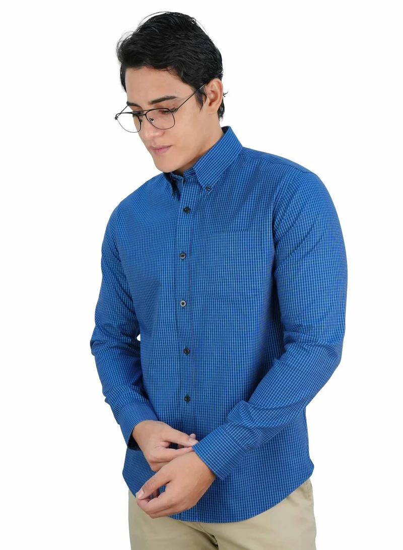 Men's Wrinkle-Free Long Sleeve Cotton Oxford Shirt