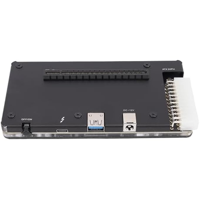 rayihni LAPTOP EXTERNAL GRAPHICS CARD DOCK 4 - IDEAL FOR VIDEO EDITING - SUPPORTS PCIE X4 STATE DRIVES ALUMINUM DESIGN - Image 1