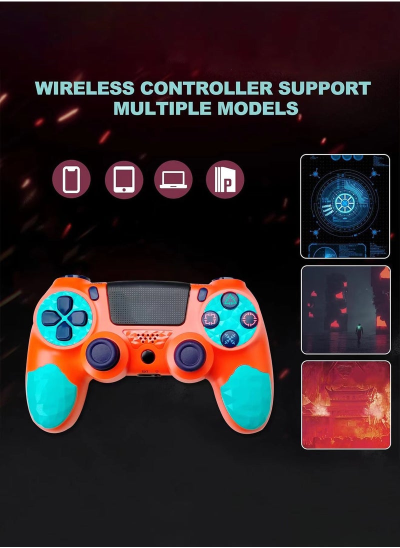 مكعب جي وحدة تحكم لاسلكية لجهاز بلاي ستيشن 4 متوافقة مع PS4/Slim/Pro/PC، لوحة ألعاب مزودة باستشعار الحركة/لوحة لمس/شريط إضاءة/اهتزاز مزدوج/مقبس صوت 3.5 ملم  - Image 2