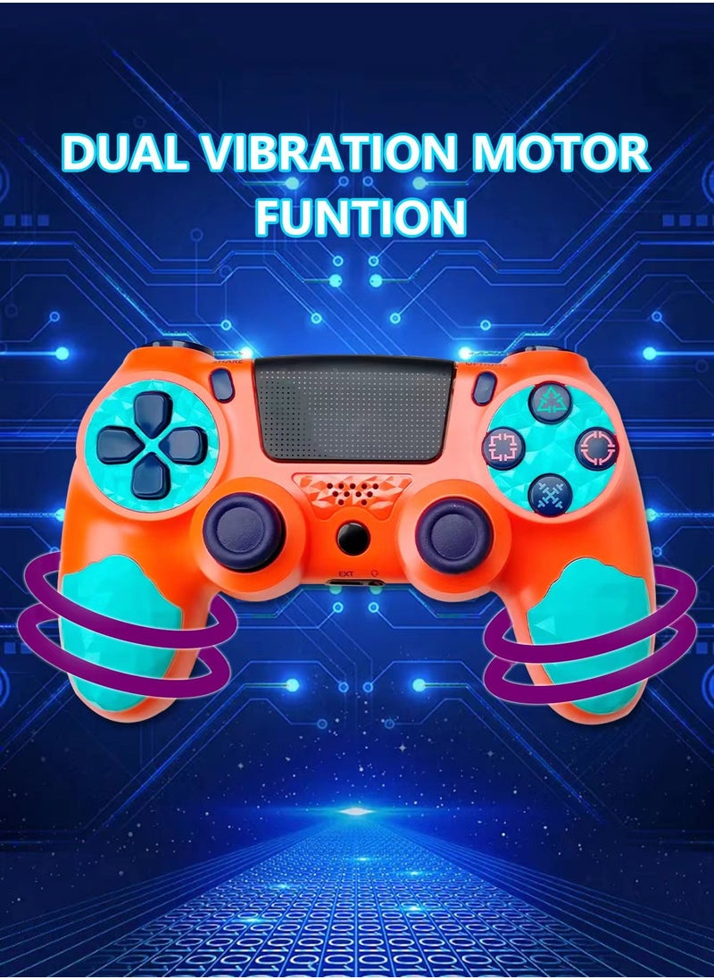 مكعب جي وحدة تحكم لاسلكية لجهاز بلاي ستيشن 4 متوافقة مع PS4/Slim/Pro/PC، لوحة ألعاب مزودة باستشعار الحركة/لوحة لمس/شريط إضاءة/اهتزاز مزدوج/مقبس صوت 3.5 ملم  - Image 5
