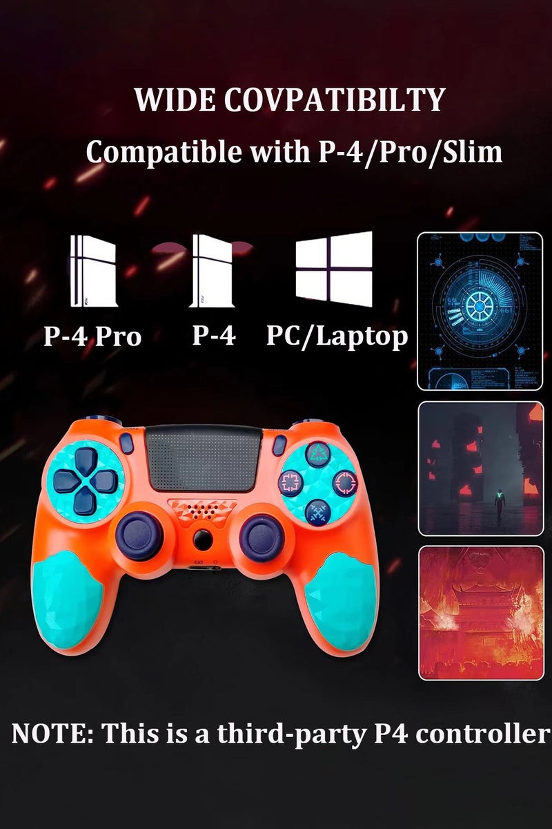 CubeG Wireless Controller for PlayStation 4 with Vibration Feedback, Motion Sensors, Touchpad, Light Bar, Share Button & Speaker - Image 2