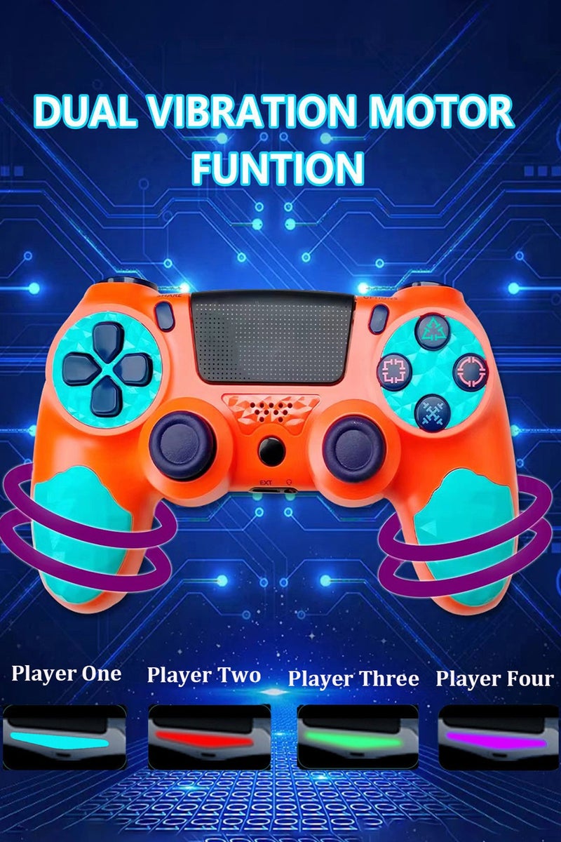 CubeG Wireless Controller for PlayStation 4 with Vibration Feedback, Motion Sensors, Touchpad, Light Bar, Share Button & Speaker - Image 5