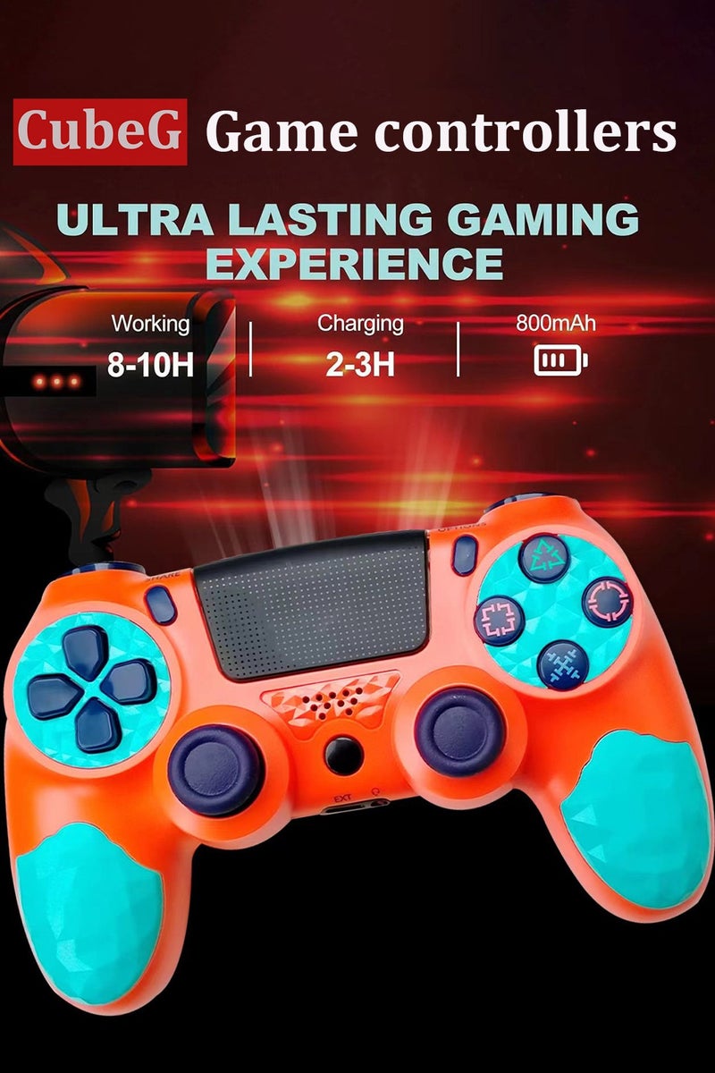 CubeG Wireless Controller for PlayStation 4 with Vibration Feedback, Motion Sensors, Touchpad, Light Bar, Share Button & Speaker - Image 3