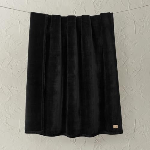 UGG Coco Plush Fleece Throw Blanket – Soft & Cozy Blanket for Couch, Bed & Sofa, Perfect for Home Decor, House Warming Gifts or Luxurious Birthday Gifts for Women, 50" x 70", Black Ink - Image 3