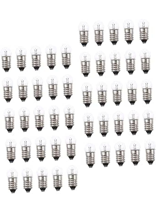 1 5V Miniature Screw Base Light Bulbs 50pcs For School Physics Science Kits Electrical Experiments - Image 1