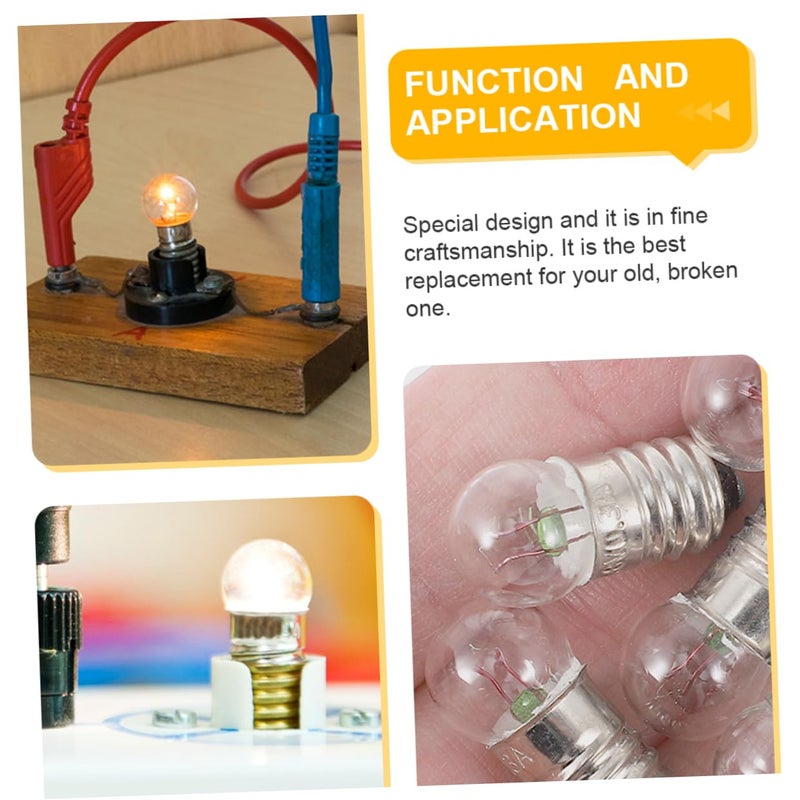 1 5V Miniature Screw Base Light Bulbs 50pcs For School Physics Science Kits Electrical Experiments - Image 4