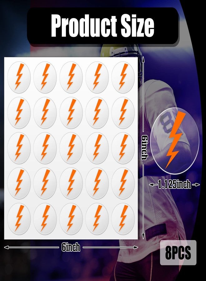 Jecery 200 Pcs Helmet Stickers Baseball Softball Helmet Award Baseball Stickers 1.1 Inch Self Adhesive for Softball Lacrosse Wall (Clear Print Orange) - Image 3