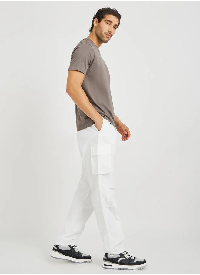 ستايلي Styli Oversized Open Hem Cargo Joggers with Panel Detail