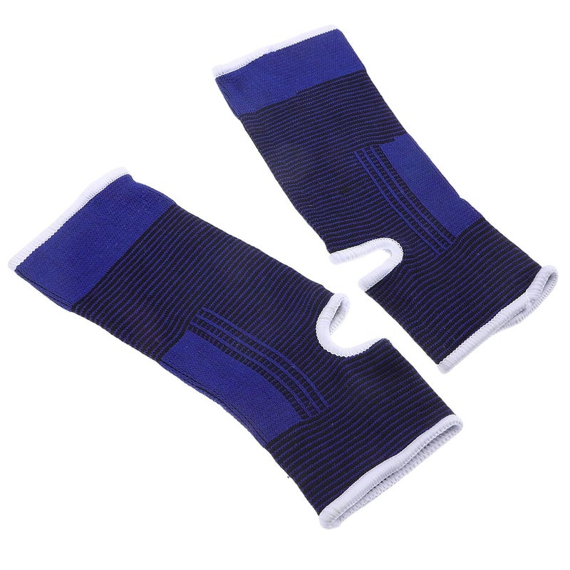Blue Elastic Ankle Sleeve Anti Slip Sports Support Washable for Basketball Football - Image 1