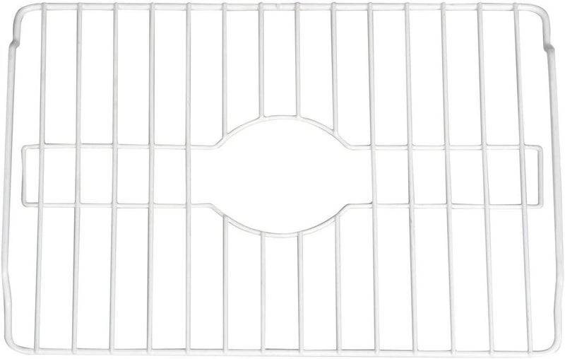 SOFINNI Sink Protectors for Kitchen Sink Bottom with White Coating Sink Grate Insert Grid Sink Bowl Drying Rack Steel Large (12.5" x 18") - Image 3
