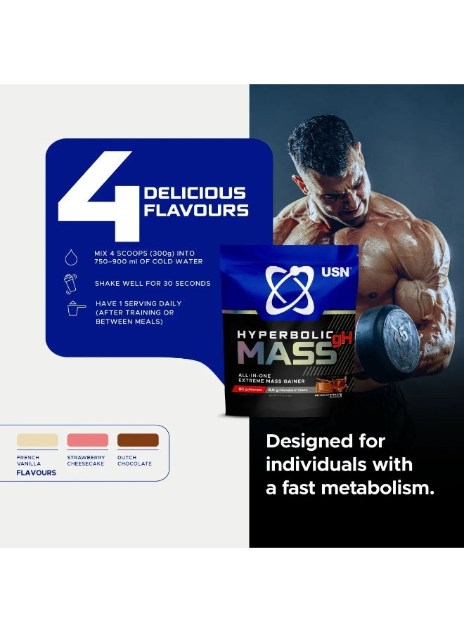 USN Hyperbolic Mass Gh Dutch Chocolate 26 Scoops 2Kg - Image 2