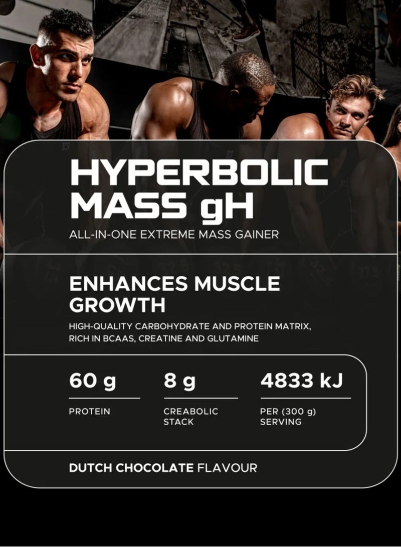 USN Hyperbolic Mass Gh Dutch Chocolate 26 Scoops 2Kg - Image 5