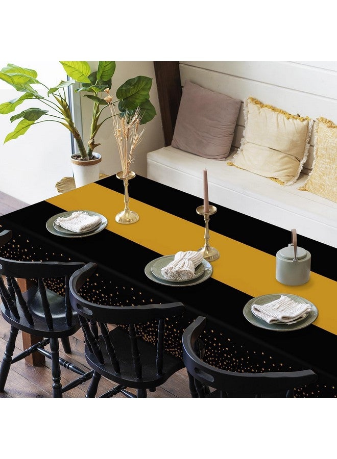 Childom 3 Pack Graduation Tablecloth,Graduation Party Decorations 2025, Black and Gold Tablecloths for Rectangle Tables, 54"x108" Disposable Plastic Table Cloth for Congrats Grad Party Birthday Wedding Decors - Image 3