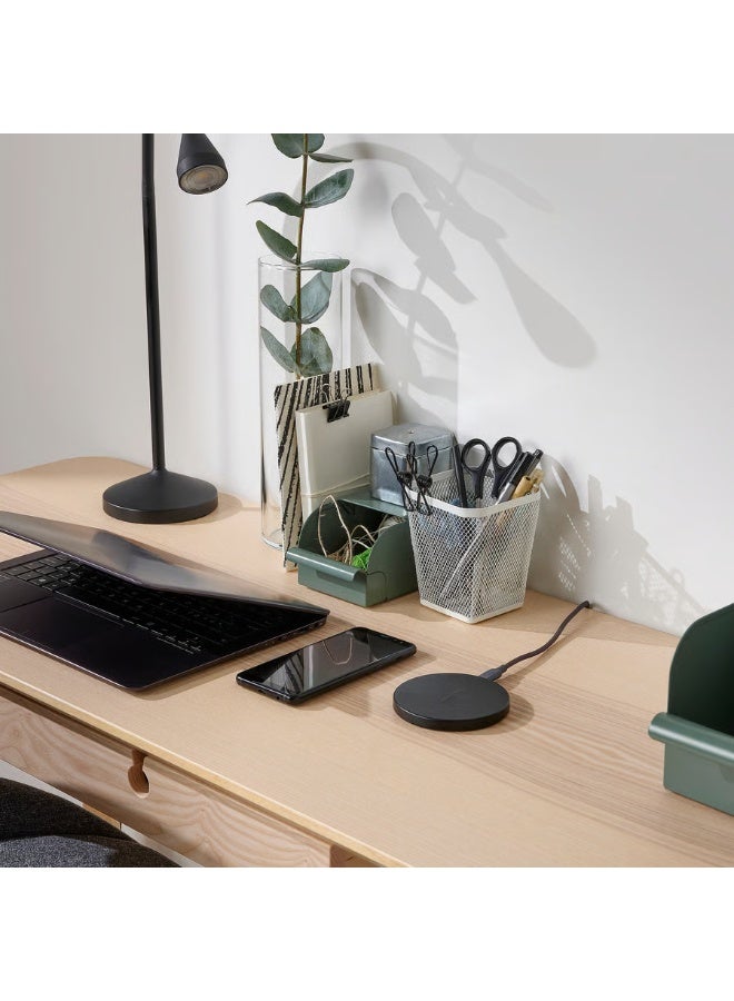 IKEA (IKEA) شاحن لاسلكي IKEA VARMFRONT – شحن سريع، Qi، متوافق مع آيفون وسامسونج، أسود - Image 4