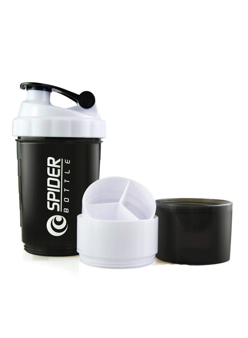 سبايدر بوتل زجاجة رجّ البروتين ثلاثية الطبقات سعة 500 مل - ستاك آند شيك - Image 2
