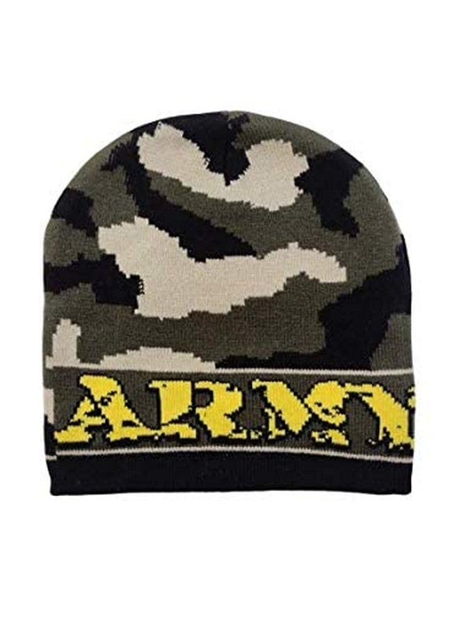 CHACKO Women's Imported Camouflage|Army Military Printed Woolen Skull Cap_Pack of 04(Free Size,Green) - Image 4