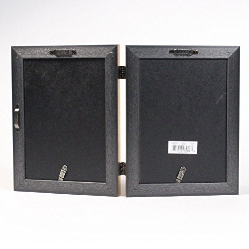 Lawrence Frames 5x7 Hinged Double Sutter Burnished Gold Picture Frame - Image 3